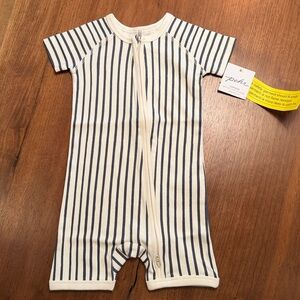 Pehr Stripes Away Short Sleeve Sleeper